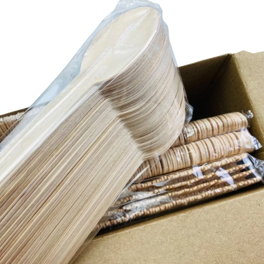 Eco Soul 350-Piece Wooden Cutlery Set 100% Eco-Friendly Biodegradable New